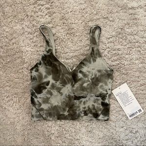 lululemon green tie dye align tank top